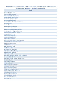 ATEN&Ccedil;&Atilde;O: Caso seu nome n&atilde;o esteja na lista, favor se