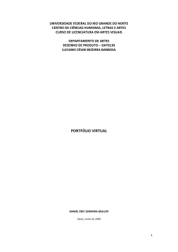 Portf&oacute;lio do aluno Daniel Muller, Desenho de Produto