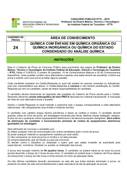 24 - Quimica - Enfases - Seletivos IFTO