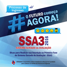 Instru&ccedil;&otilde;es Inscri&ccedil;&atilde;o - Processo de Ingresso