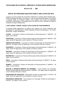 Edital - Vestibular