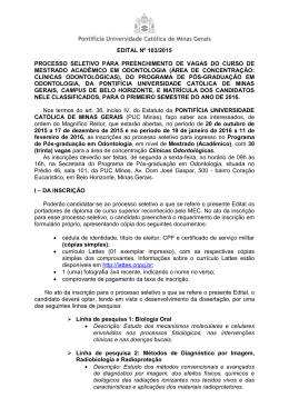 Edital - PUC Minas