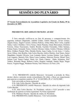 SESS&Otilde;ES DO PLEN&Aacute;RIO