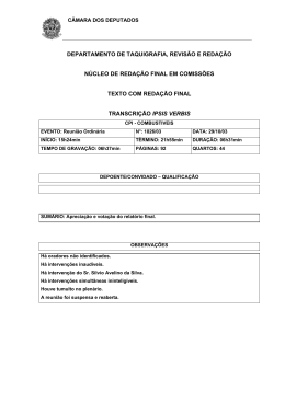 29-10-03 - C&acirc;mara dos Deputados