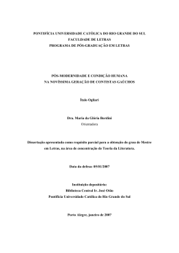FACULDADE DE LETRAS PROGRAMA DE P&Oacute;S