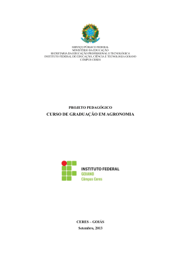 Projeto Pedag&oacute;gico de Curso