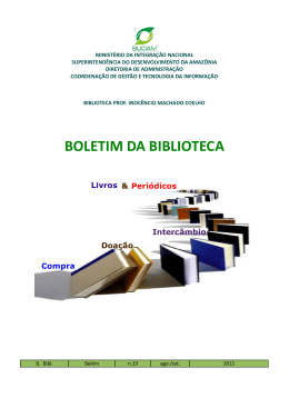 2015 - n.19 Publica&ccedil;&otilde;es Recebidas