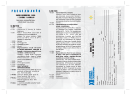 Inscri&ccedil;&otilde;es e programa&ccedil;&atilde;o - CESM