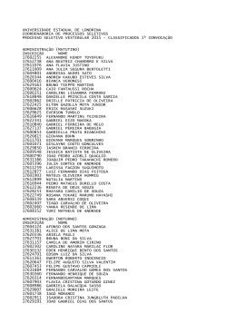 Resultado do vestibular 2015 da UEL