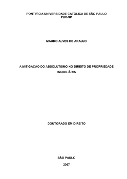 a mitiga&ccedil;&atilde;o do absolutismo no direito de
