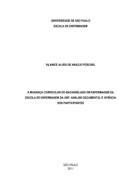 A mudan&ccedil;a curricular do bacharelado em enfermagem da Escola de