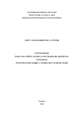 jos&eacute; valdo barros silva j&uacute;nior o fetichismo