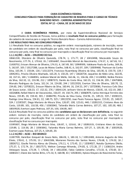 Resultado final no concurso p&uacute;blico AC,RO,AL,AM,RR