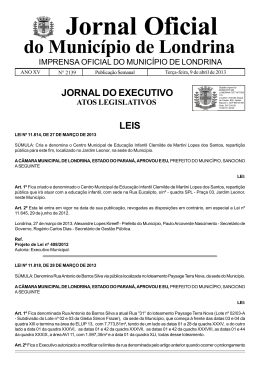 Jornal Oficial_2139.pmd - Companhia de Habitação de Londrina