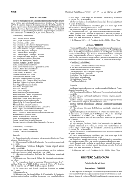 Despacho n.&ordm; 7345/2009