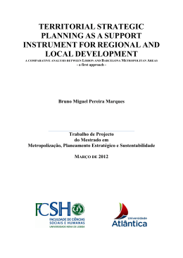 territorial strategic planning as a support instrument for regional and