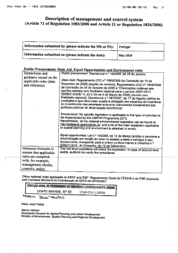 Description of management and control system