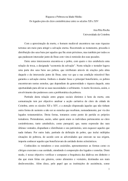 1 Riqueza e Pobreza na Idade M&eacute;dia: Os legados pios