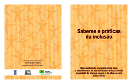 Saberes e Pr&aacute;ticas de Inclus&atilde;o