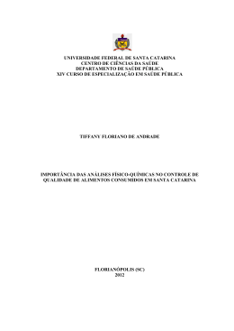 import&acirc;ncia das an&aacute;lises f&iacute;sico-qu&iacute;micas no controle de qualidade