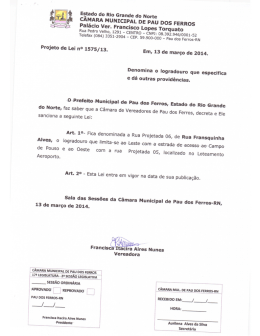 Denomina logradouro de Rua Fransquinha Alves