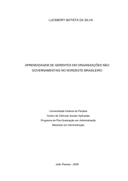 LUCIMEIRY BATISTA DA SILVA APRENDIZAGEM DE
