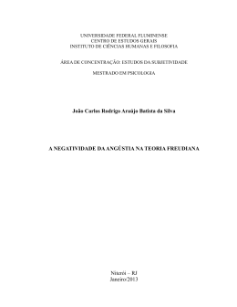 Jo&atilde;o Carlos Rodrigo Ara&uacute;jo Batista da Silva A NEGATIVIDADE DA