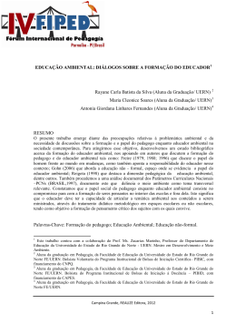 EDUCA&Ccedil;&Atilde;O AMBIENTAL - Revista Realize &bull; Home