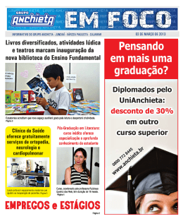 Em Foco &ndash; 03 de Mar&ccedil;o de 2013