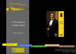 a presid&ecirc;ncia campos sales