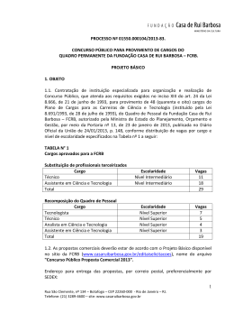 Proposta Comercial - Funda&ccedil;&atilde;o Casa de Rui Barbosa