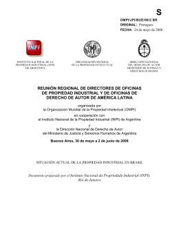 II &OElig; Administra&ccedil;&atilde;o da Propriedade Industrial