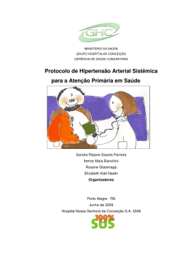 Protocolo de Hipertens&atilde;o Arterial Sist&ecirc;mica para a Aten&ccedil;&atilde;o
