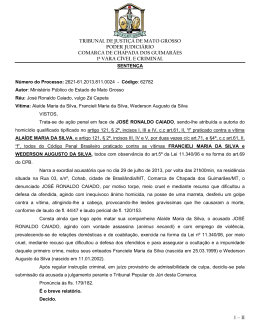 processo nº 2003/312 - Tribunal de Justiça do Estado de Mato Grosso