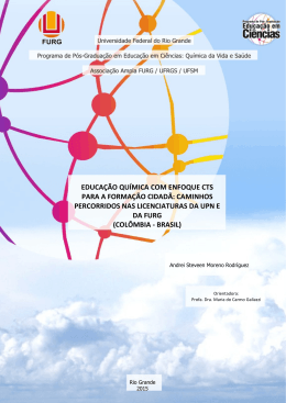educa&ccedil;&atilde;o qu&iacute;mica com enfoque cts para a forma&ccedil;&atilde;o cidad&atilde;