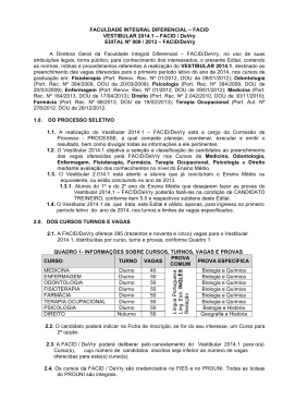 FACID VESTIBULAR 2014.1