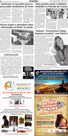 28/08/2015 Jornais Notícias da Região