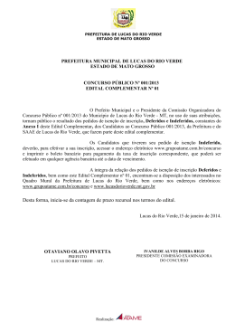 edital complementar 01 - concurso publico - 01-2013