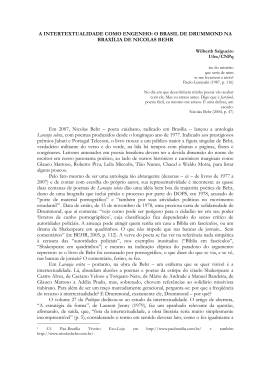 A intertextualidade como engenho: O Brasil de