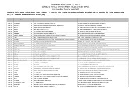 Edital - Locais e Hor&aacute;rio de Realiza&ccedil;&atilde;o da Prova Objetiva (1&ordf; fase)