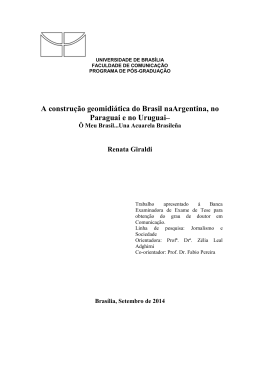 A constru&ccedil;&atilde;o geomidi&aacute;tica do Brasil naArgentina, no Paraguai e no