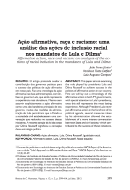 A&ccedil;&atilde;o afirmativa, ra&ccedil;a e racismo: uma an&aacute;lise das a&ccedil;&otilde;es de