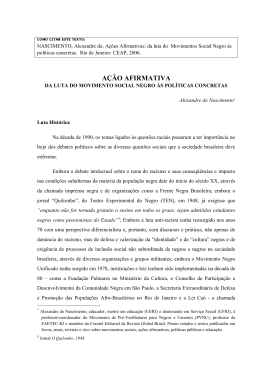 A&Ccedil;&Atilde;O AFIRMATIVA - Sentimentanimalidades