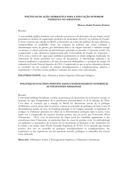 Pol&iacute;ticas de a&ccedil;&atilde;o afirmativa- marcos