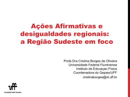 a Regi&atilde;o Sudeste em foco - Semin&aacute;rio Desigualdade Regional e as