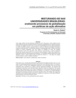 Veja o Artigo - Curr&iacute;culo sem Fronteiras