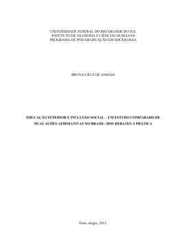 Educa&ccedil;&atilde;o superior e inclus&atilde;o social: um estudo comparado de
