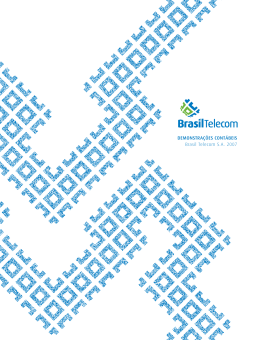 DEMONSTRA&Ccedil;&Otilde;ES CONT&Aacute;BEIS Brasil Telecom SA 2007