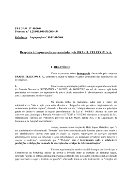 Resposta à Impugnação apresentada pela BRASIL TELECOM S.A.