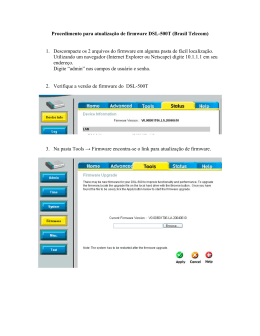 Procedimento para atualização de firmware DSL-500T (Brasil